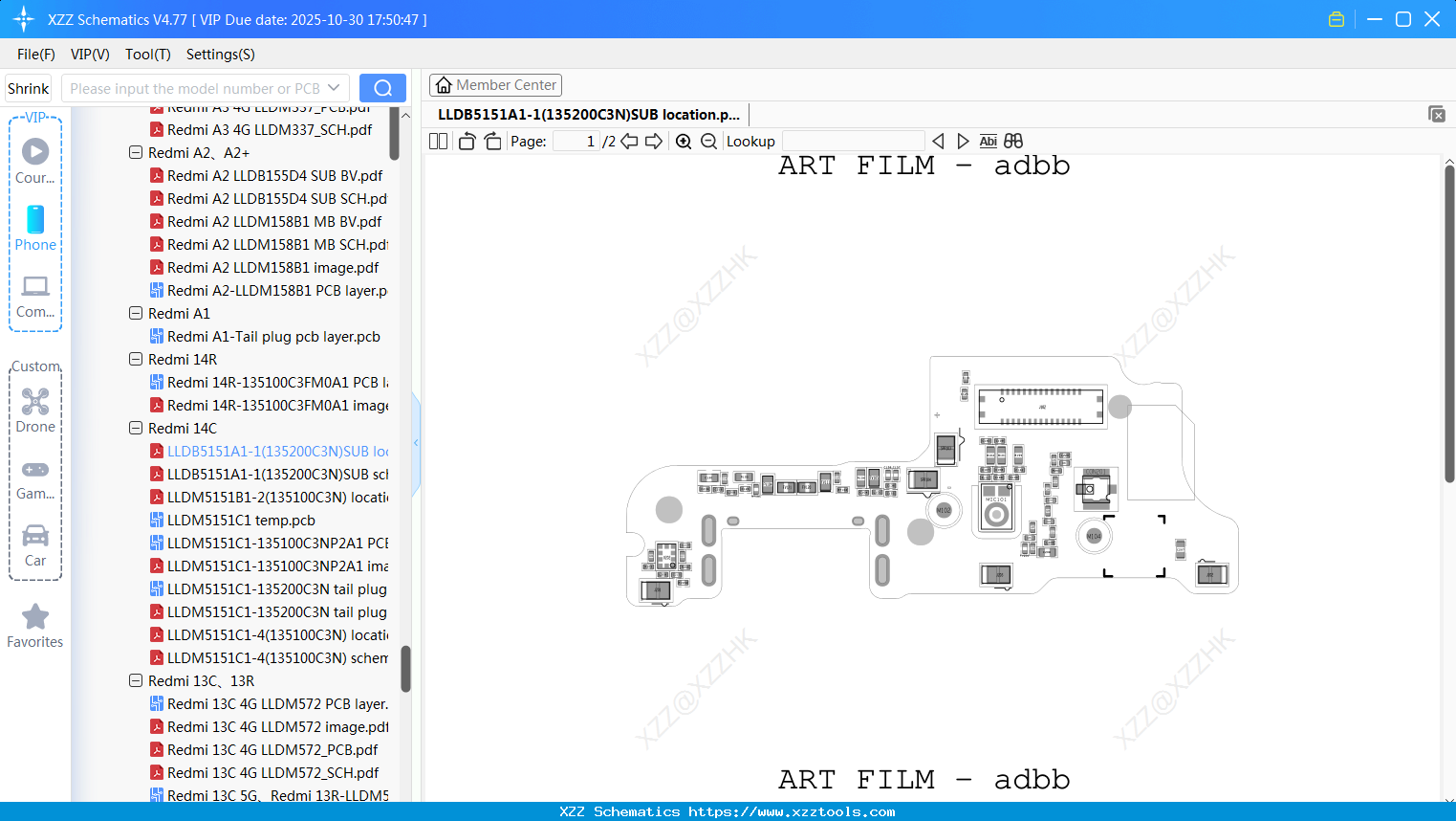 Xiaomi Redmi LLDB5151A1-1(135200C3N)SUB Location